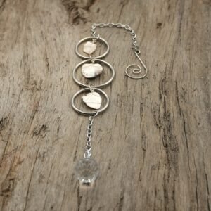 Shell and Crystal Suncatcher / Rearview Mirror Hanger