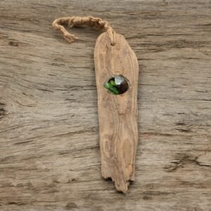 Mixed Beach Glass and Light Driftwood Suncatcher